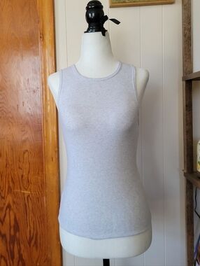 Aritzia | Home-Stretch Ribbed Tank In Heather Grey